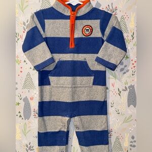 Carter’s Fleece Striped “Daddy is My Best Friend” 1-Piece Jumpsuit 6-9 Months